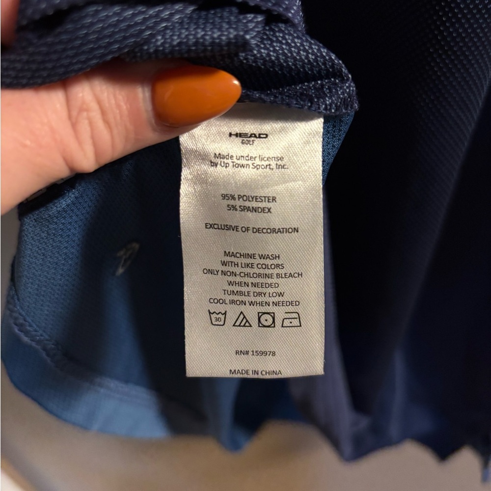 Head Two-Tone Blue Polo Shirt - Picture 4 of 5